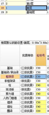 GTJ2018 楼层的混凝土强度不同怎么设置