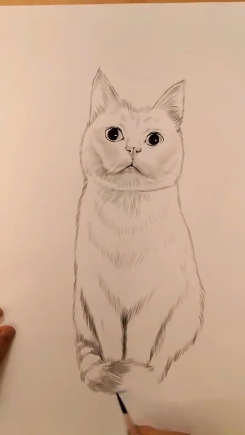 可爱的小猫咪,你家也有一只吗 创意绘画 