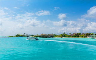 马尔代夫尼岛海洋中的瑰丽风光