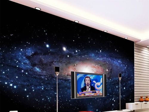 宇宙星空电视背景墙图片素材 效果图下载 