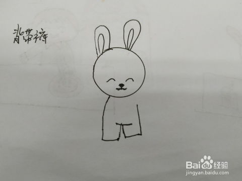 长耳朵小兔子简笔画怎么画,小白兔简笔画卡通