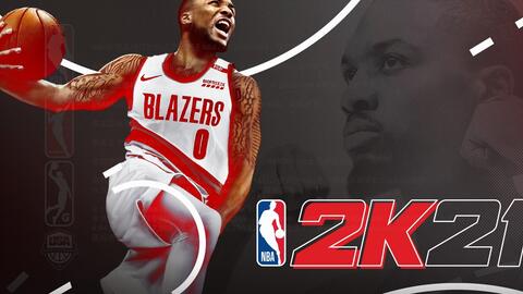 NBA 2K21 空中换手隔扣