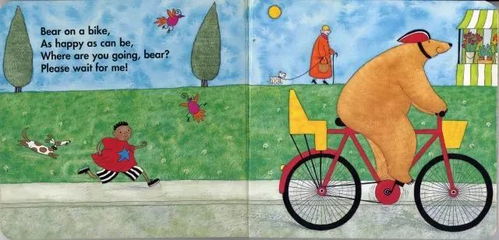 骑自行车的小熊 Bear on a bike