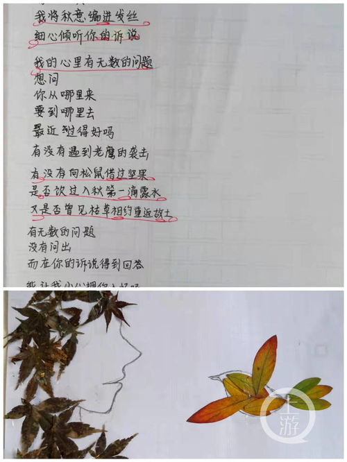 这样充满诗情画意的语文作业,你见过吗