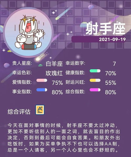 2021年9月19日星座运势