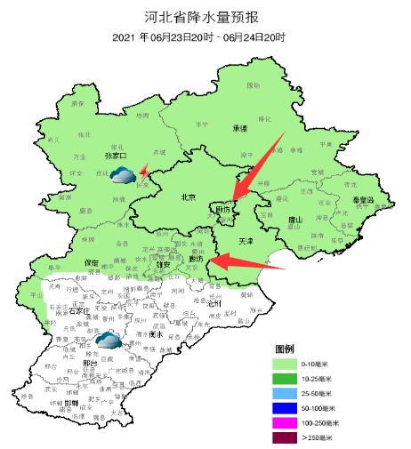 廊坊一场降雨要来了,请防范