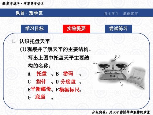 质量的测量 分组实验 用天平称固体和液体的质量