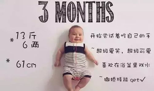 1到12个月,宝宝每个月会长多大 一组创意照,萌化你 