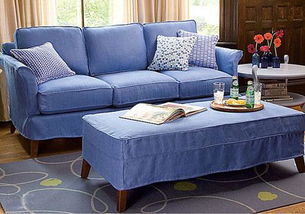 蓝色沙发配什么颜色沙发垫 
