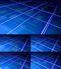 蓝色梦幻三维空间视频背景素材模板 高清MP4格式下载 视频12.26MB LED视频 背景视频大全 
