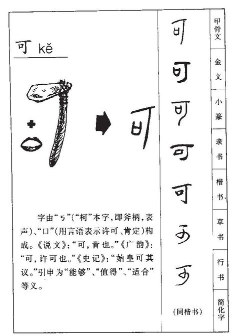 可的意思 可字五行属什么 可字取名的寓意 