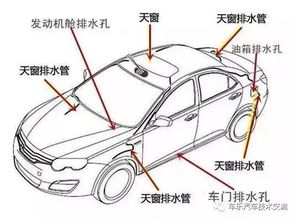 你知道汽车上的排水孔在哪里么 一定要及时清理