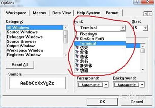 VC6.0如何调节代码的字体和大小