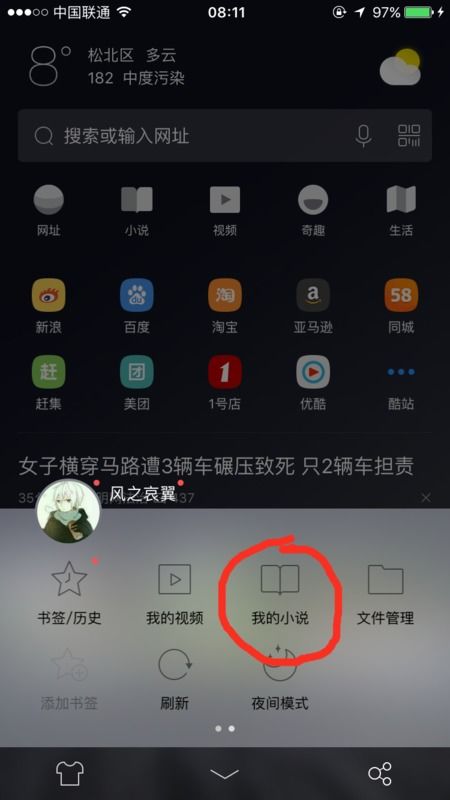 为什么苹果系统的uc浏览器缓存的小说不能直接看,每次点进去都是小说 