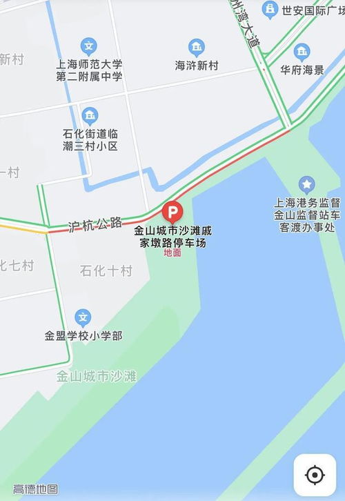 上海金山城市沙滩停车场(免费沙滩停车场)