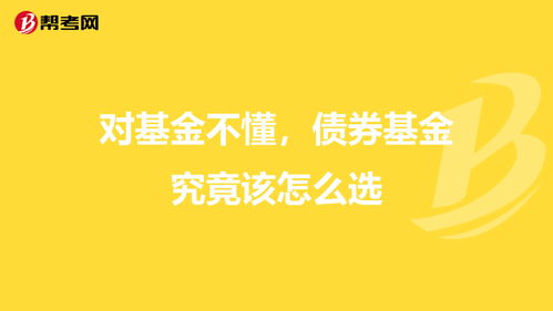 对基金不懂，债券基金究竟该怎么选？