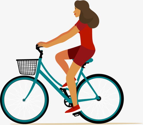 骑自行车女生素材图片免费下载 高清psd 千库网 图片编号8741592 
