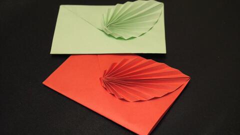 手工折纸DIY,如何折叠信封,超级简单的信封折法