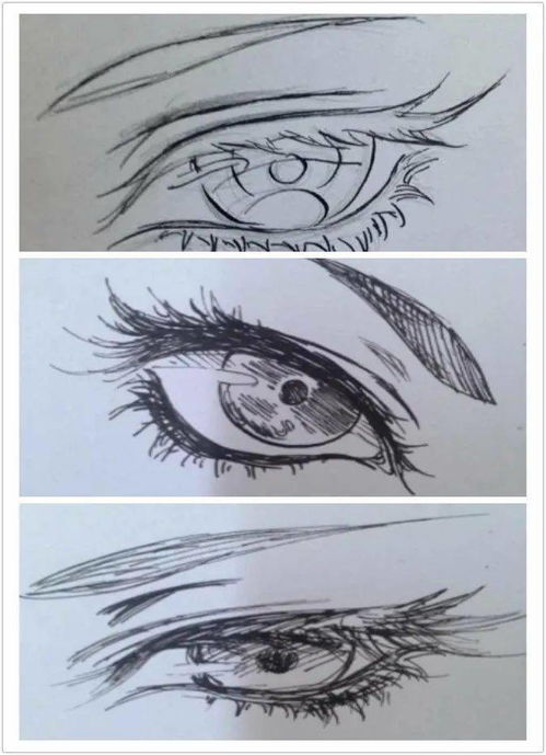 动漫人物眼睛 画法 参考 教程 