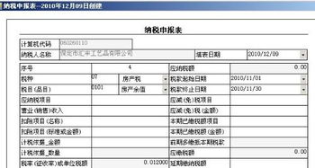 兰州市地税纳税申报表电脑编码怎么填