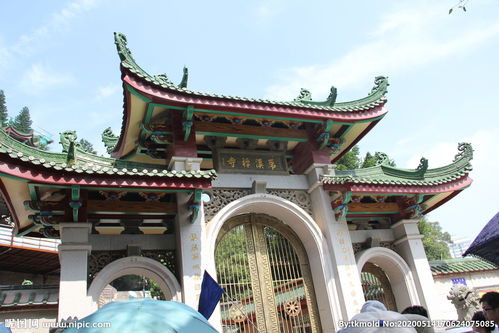 寺院大门图片 