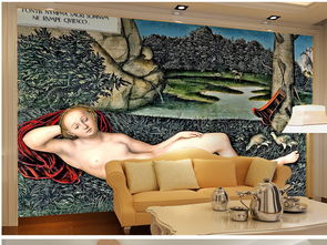拜占庭复古裸体女郎图片素材 效果图下载 电视背景墙图大全 电视背景墙编号 16622114 