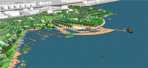 作品名称 居民区滨水景观设计 