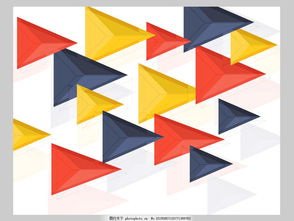 原创金色几何三角立体背景素材图片 米粒分享网 Mi6fx Com