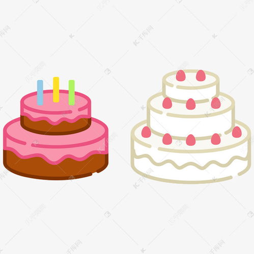 卡通矢量生日蛋糕素材图片免费下载 千库