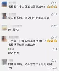 国庆四胞胎 名字公布了 网友 好听又有深意,就是有点费笔芯