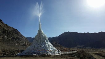 工程师用人造冰川来帮印度干旱地区蓄水 