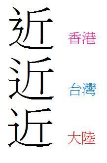 台湾用的正体汉字与大陆用的繁体汉字有什么异同 