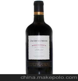销售澳洲进口红酒 杰卡斯酿酒师臻选梅洛干红葡萄酒