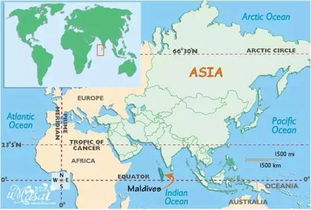 马尔代夫地图，马尔代夫在哪里
