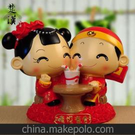 日韩欧美现代家饰婚庆礼品装饰品陶瓷工艺品摆件情侣红娃娃人物