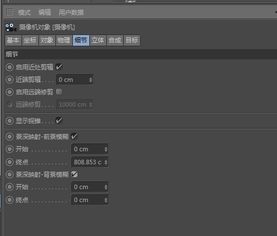 c4d精神模糊怎么调 让视频上下模糊 