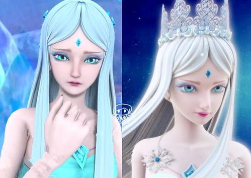叶罗丽圣级仙子变身前后的造型对比,辛灵如王后,冰公主的最罕见