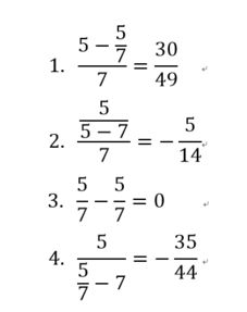 7分之5减7分之5等于多少 