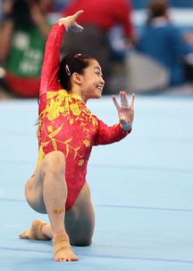 中国队队员江钰源在自由体操比赛中 米粒分享网 Mi6fx Com