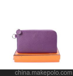 H家钱包女士 钱包一手货源 一件代发 卡包 钱夹 H 108 紫色