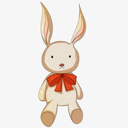 兔子玩具手绘插画图片素材 其他格式 下载 动漫人物大全 