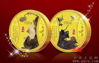 金猴献瑞2016年丙申猴年生肖贺岁纪念金币2枚300元面值黄金钱
