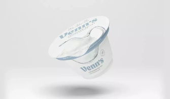 食品包装设计 用水彩描绘而成的酸奶包装设计