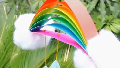 彩虹挂饰DIY,做个彩虹留在家里,既简单易做又让人心情灿烂 