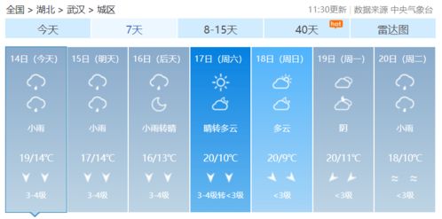 武汉3o天气预报（武汉3O天气预报）