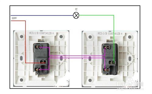 求电路双控开关插孔接法,开关是控制灯的,最好有图 