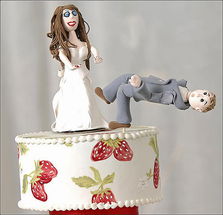 创意十足的离婚蛋糕 