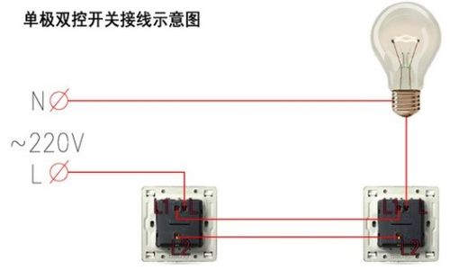 怎样连接双控开关和灯泡，有什么需要注意的地方？