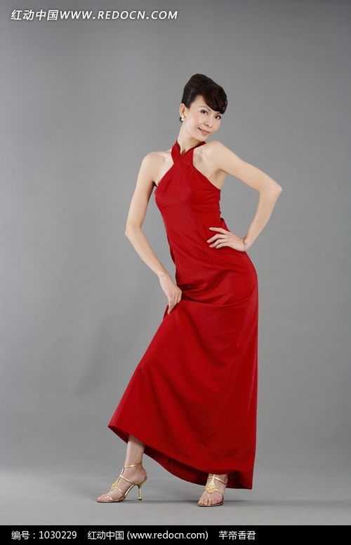 穿着红色礼服的美女素材图片免费下载 编号1030229 红动网 