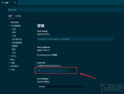 vs code如何设置字体样式 vs code设置代码字体样式的方法 